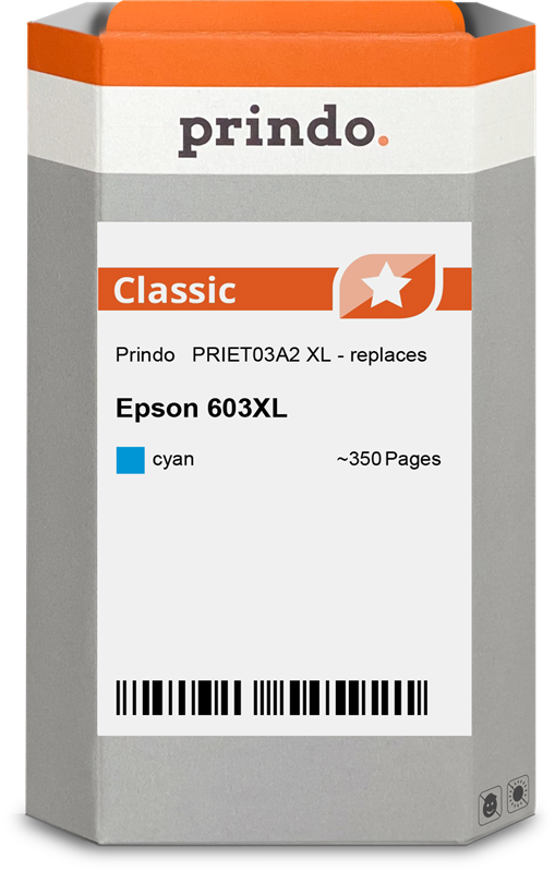 Epson 603XL Cartouche Cyan compatible équivalent à C13T03A24010 · Prindo Classic