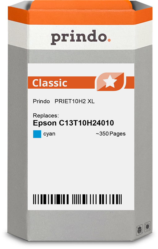 Epson 604 XL Cartouche Cyan compatible équivalent à C13T10H24010 · Prindo Classic