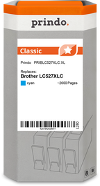 Brother LC527XLC Cartouche Cyan compatible · Prindo Classic