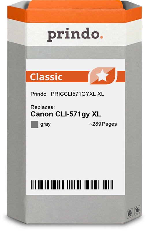 Canon CLI-571gy XL Cartouche Gris compatible équivalent à 0335C001 · Prindo Classic