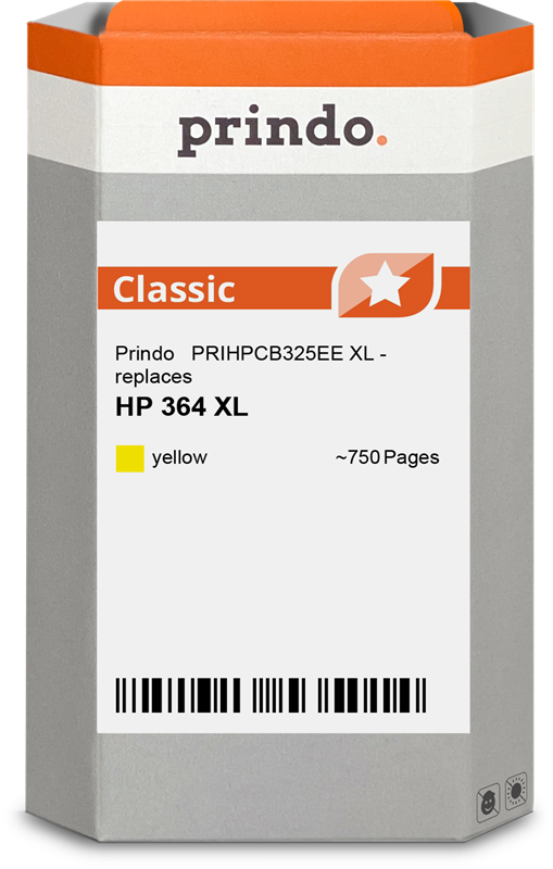 HP 364 Cartouche Jaune compatible équivalent à CB320EE · Prindo Classic