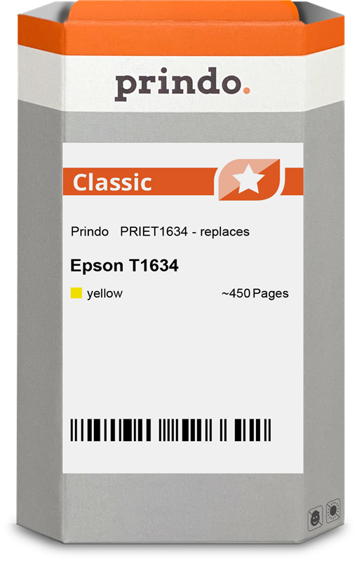 Epson 16 XL Cartouche Jaune compatible équivalent à C13T16344012 · Prindo Classic