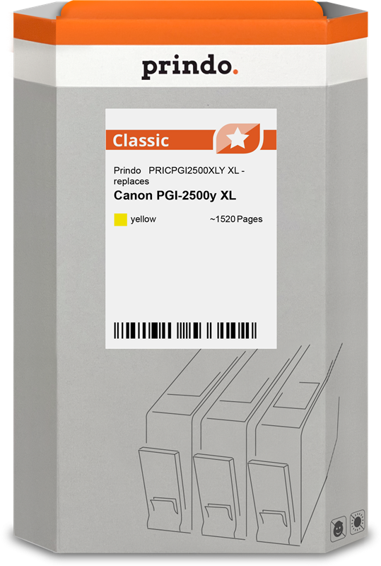 Canon PGI-2500y XL Cartouche Jaune compatible équivalent à 9267B001 · Prindo Classic