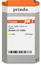 Brother LC125XLY Cartouche Jaune compatible · Prindo Classic