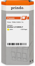 Brother LC1280XLY Cartouche Jaune compatible · Prindo Classic