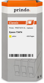 Epson 34 XL Cartouche Jaune compatible équivalent à C13T34744010 · Prindo Classic