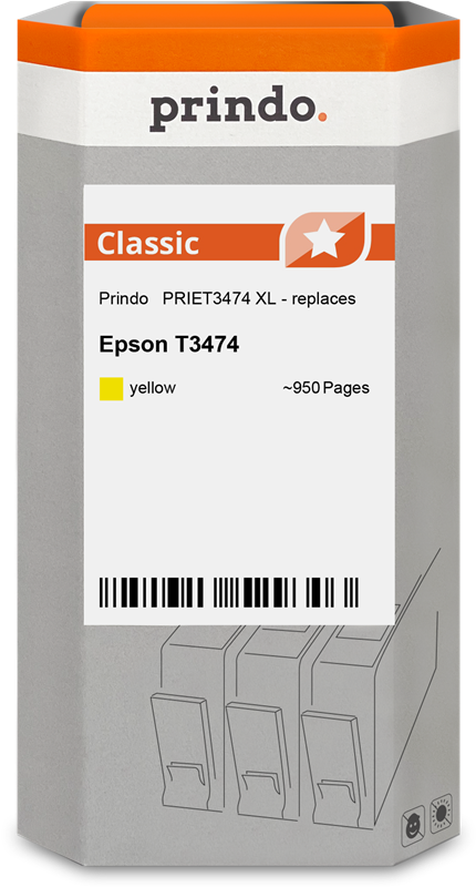 Epson 34 XL Cartouche Jaune compatible équivalent à C13T34744010 · Prindo Classic