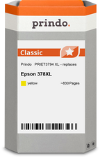 Epson 378XL Cartouche Jaune compatible équivalent à C13T37944010 · Prindo Classic