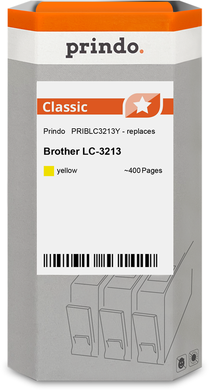 Brother LC3213Y Cartouche Jaune compatible · Prindo Classic