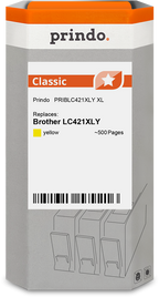 Brother LC421XLY Cartouche Jaune compatible · Prindo Classic