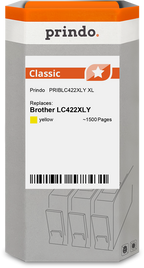 Brother LC422XLY Cartouche Jaune compatible · Prindo Classic