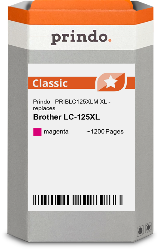 Brother LC125XLM Cartouche Magenta compatible · Prindo Classic