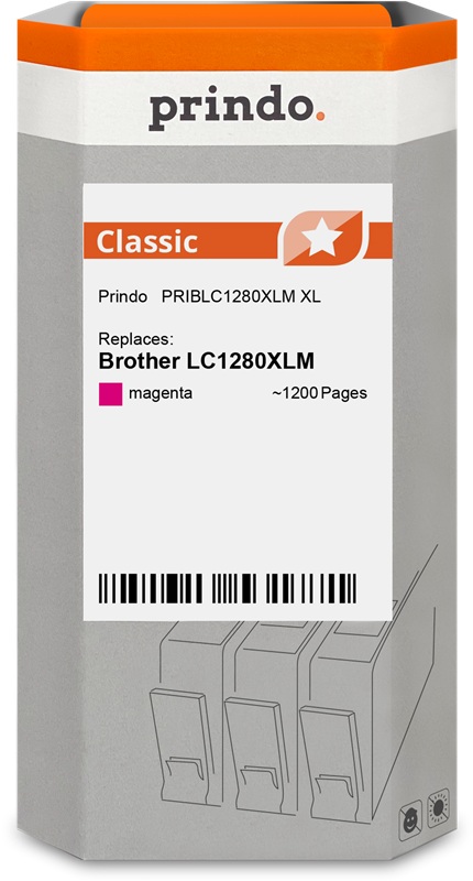 Brother LC1280XLM Cartouche Magenta compatible · Prindo Classic