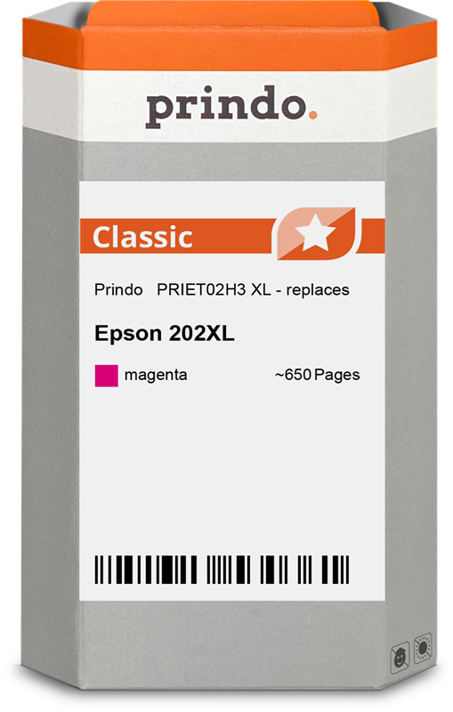 Epson 202XL Cartouche Magenta compatible équivalent à C13T02H34010 · Prindo Classic