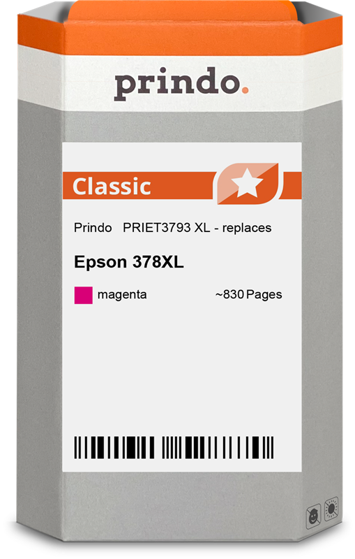 Epson 378XL Cartouche Magenta compatible équivalent à C13T37934010 · Prindo Classic
