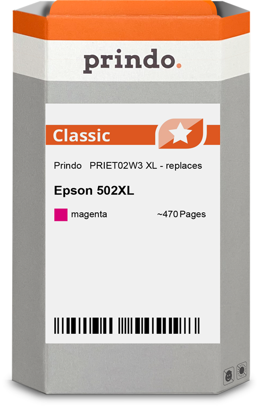 Epson 502XL Cartouche Magenta compatible équivalent à C13T02W34010 · Prindo Classic