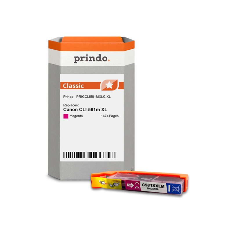 Canon CLI-581m XL Cartouche Magenta compatible équivalent à 2050C001 · Prindo Classic
