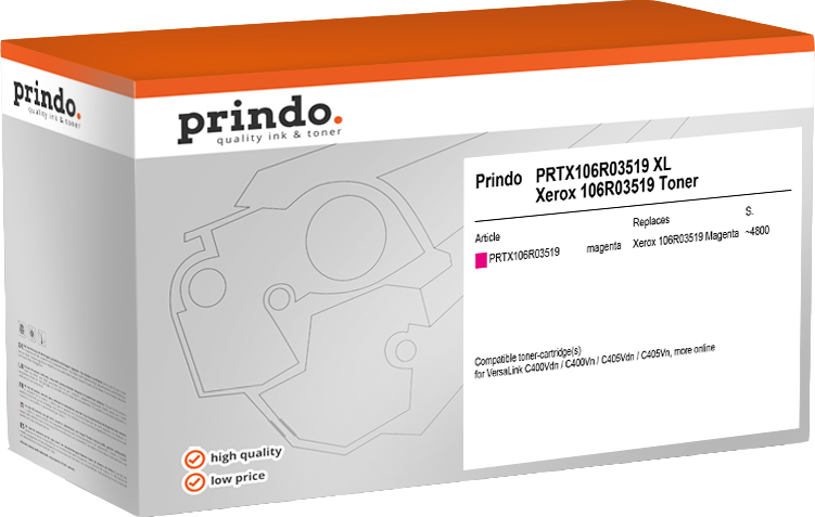 Xerox 106R03519 Toner Magenta compatible équivalent à VersaLink C405 · Prindo Classic