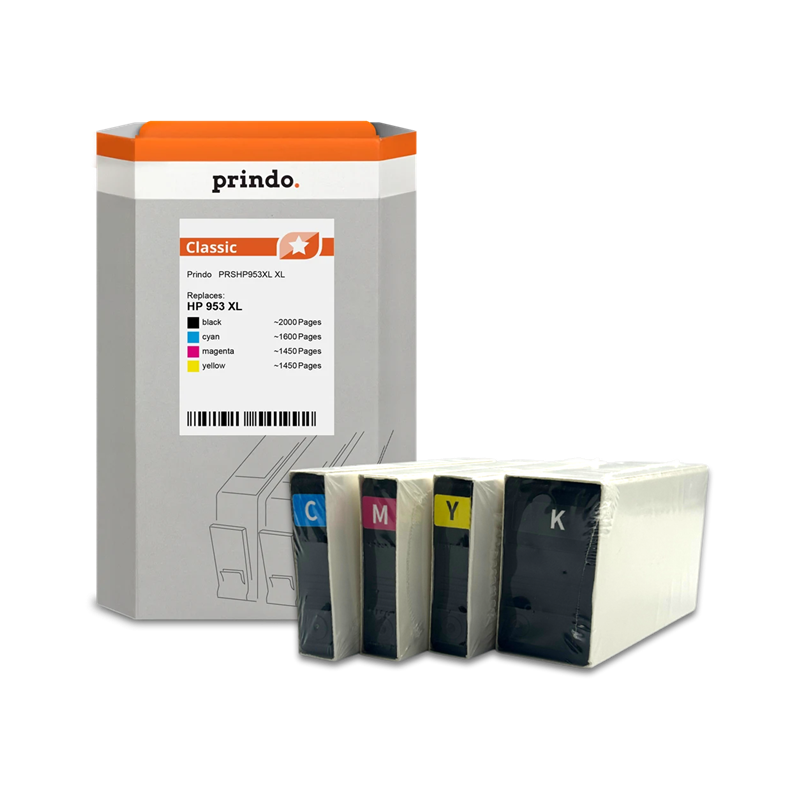 HP 953 XL Cartouche Pack 4 Couleurs compatible · Prindo Classic