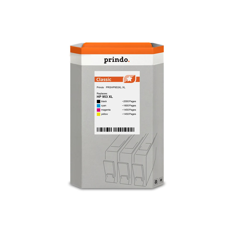HP 953 XL Cartouche Pack 4 Couleurs compatible · Prindo Classic