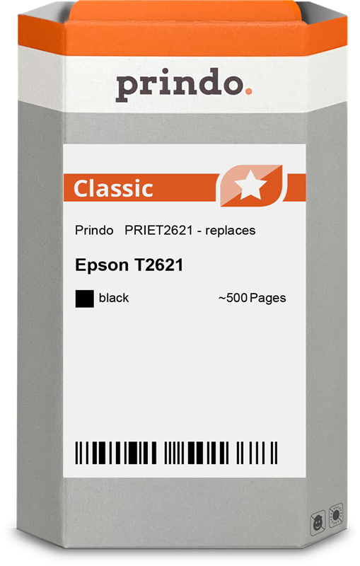 Epson 26 XL Cartouche Noir compatible équivalent à C13T26214012 · Prindo Classic