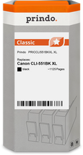 Canon CLI-551BK XL Cartouche Noir compatible équivalent à 6443B001 · Prindo Classic