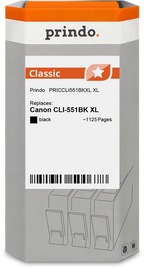Canon CLI-551BK XL Cartouche Noir compatible équivalent à 6443B001 · Prindo Classic