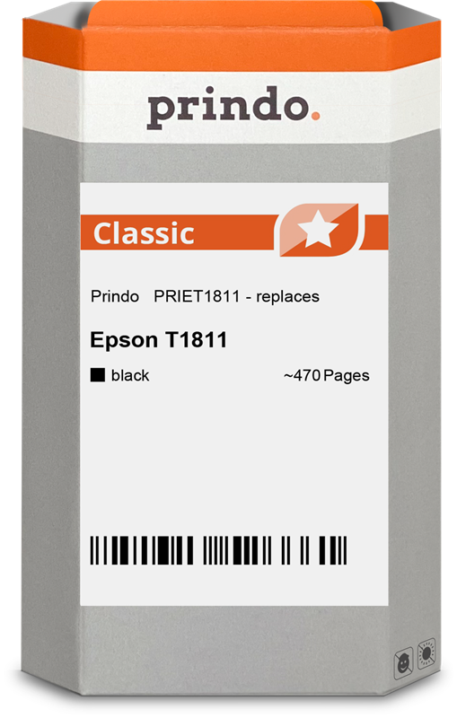 Epson 18 XL Cartouche Noir compatible équivalent à C13T18114012 · Prindo Classic