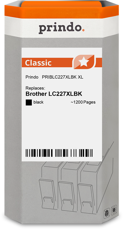 Brother LC227XLBK Cartouche Noir compatible · Prindo Classic