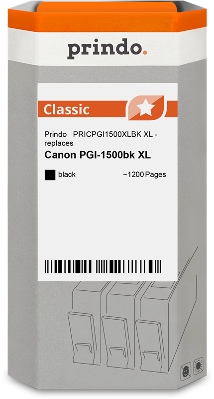 Canon PGI-1500bk XL Cartouche Noir compatible équivalent à 9182B001 · Prindo Classic