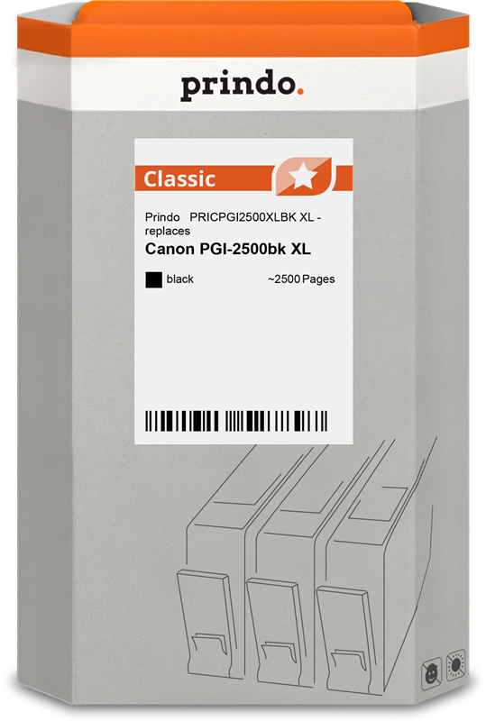 Canon PGI-2500bk XL Cartouche Noir compatible équivalent à 9254B001 · Prindo Classic