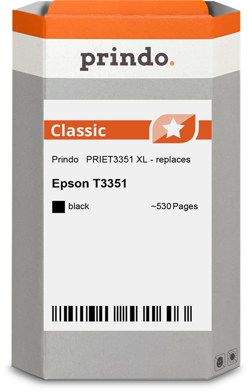 Epson 33 XL Cartouche Noir compatible équivalent à C13T33514012 · Prindo Classic