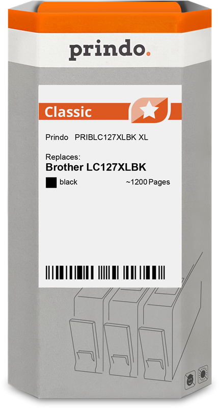 Brother LC127XLBK Cartouche Noir compatible · Prindo Classic