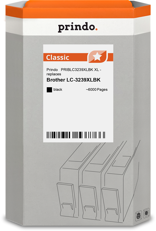 Brother LC3239XLBK Cartouche Noir compatible · Prindo Classic
