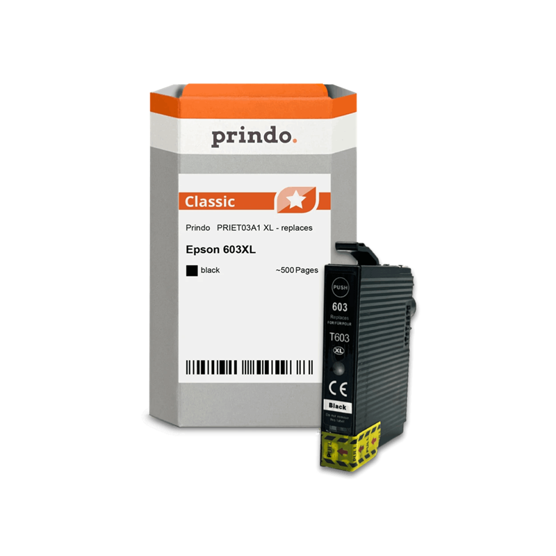 Epson 603XL Cartouche Noir compatible équivalent à C13T03A14010 · Prindo Classic