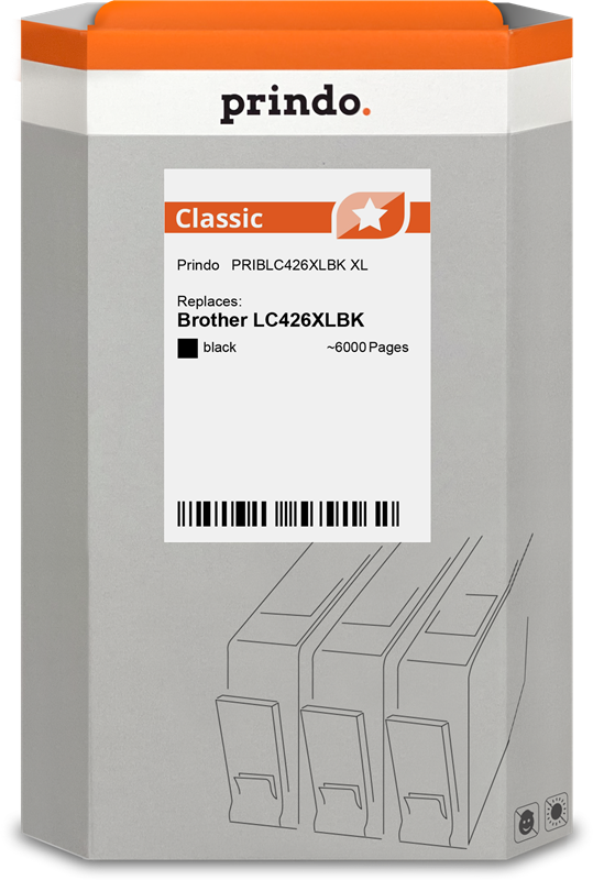 Brother LC426XLBK Cartouche Noir compatible · Prindo Classic