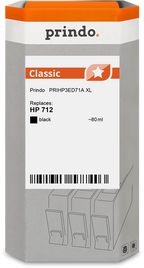 HP 712 Cartouche Noir compatible équivalent à 3ED71A · Prindo Classic