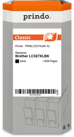 Brother LC527XLBK Cartouche Noir compatible · Prindo Classic
