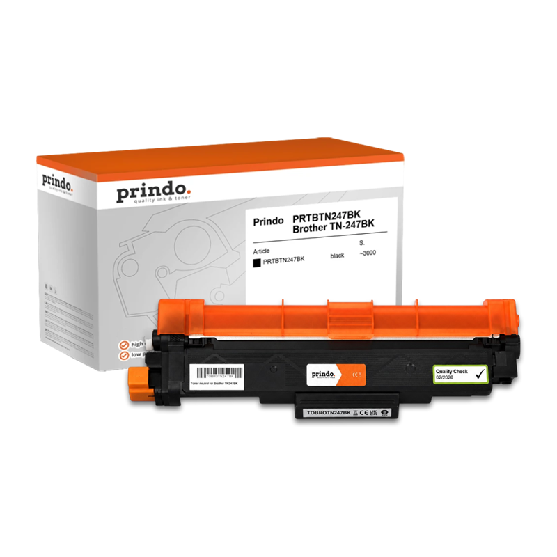 Brother TN-247BK Toner Noir compatible · Prindo Classic