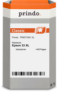 Epson 33 XL Cartouche Noir Photo compatible équivalent à C13T33614012 · Prindo Classic