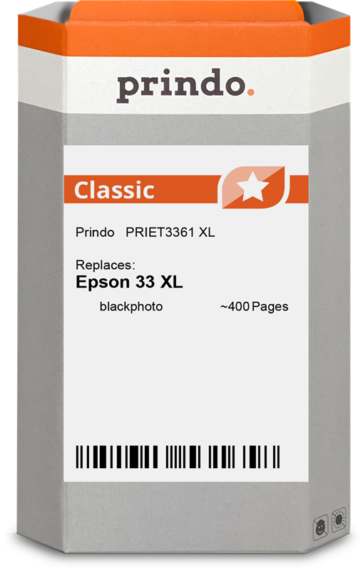 Epson 33 XL Cartouche Noir Photo compatible équivalent à C13T33614012 · Prindo Classic