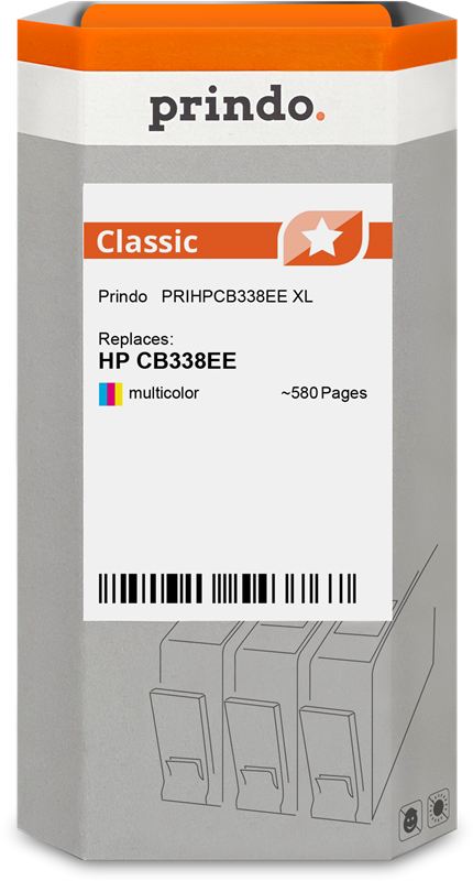 HP CB338EE Cartouche Tricolore compatible · Prindo Classic