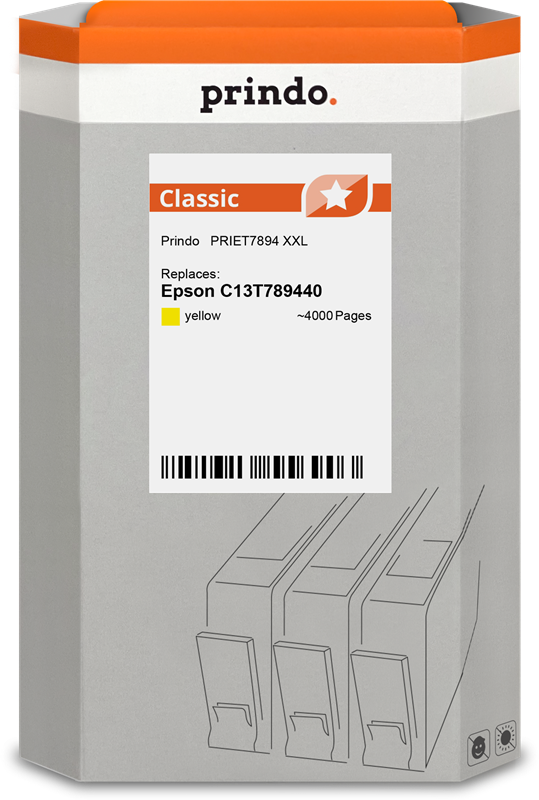 Epson T7894 XXL Cartouche Jaune compatible équivalent à C13T789440 · Prindo Classic