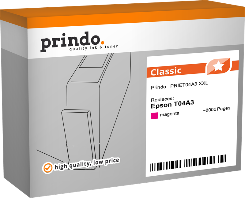 Epson T04A3 XXL Cartouche Magenta compatible équivalent à C13T04A34N · Prindo Classic