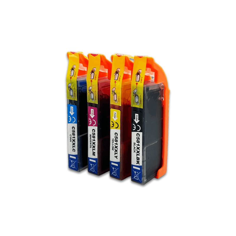 Canon CLI-581 XXL Cartouche Pack 4 Couleurs compatible · Prindo Classic
