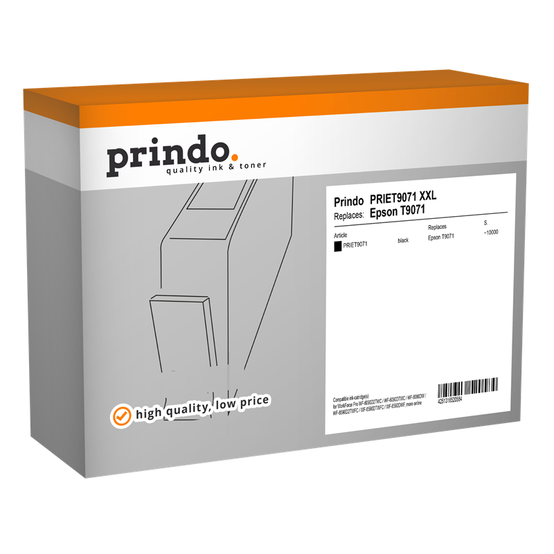 Epson T9071 XXL Cartouche Noir compatible équivalent à C13T90714N · Prindo Classic