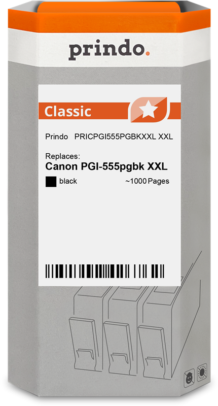 Canon PGI-555pgbk XXL Cartouche Noir compatible équivalent à 8049B001 · Prindo Classic