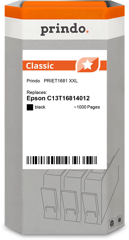 Epson 16 XXL Cartouche Noir compatible équivalent à C13T16814012 · Prindo Classic