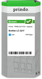 Brother LC3217C Cartouche Cyan remanufacturé · Prindo Green