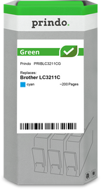 Brother LC3211C Cartouche Cyan remanufacturé · Prindo Green
